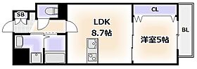 大阪府大阪市阿倍野区文の里2丁目（賃貸マンション1LDK・5階・34.60㎡） その2