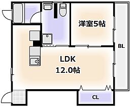 大阪府大阪市東住吉区山坂4丁目（賃貸マンション1LDK・3階・45.00㎡） その2