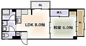 大阪府大阪市阿倍野区阪南町4丁目（賃貸マンション1LDK・4階・37.62㎡） その2