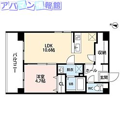 間取図画像 1LDK