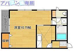メゾン・ド・アレグール 1Kの間取図画像