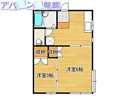 ハウスロアーヌ 2Kの間取図画像