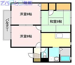アドバンテージB 3Kの間取図画像
