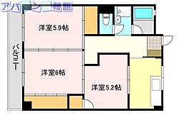 メゾン・ド・ローズ 3Kの間取図画像