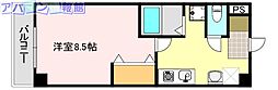 ラテール近江 1Kの間取図画像