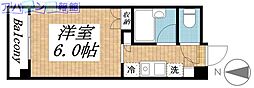 メゾン・ド・リエス 1Kの間取図画像