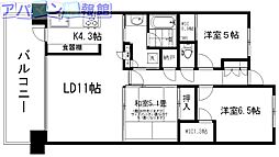 パストラルハイム萬代橋 3LDKの間取図画像