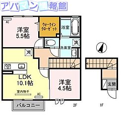 エクセレント上近江B 2階