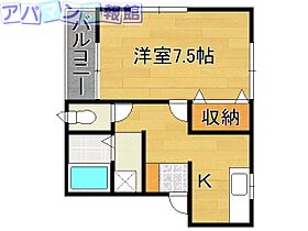 新潟県新潟市中央区姥ケ山4丁目（賃貸アパート1K・1階・28.92㎡） その2