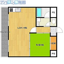 リバティープラザ青山 1LDKの間取図画像