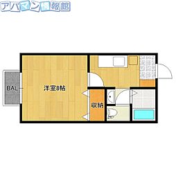 マスエハウス 1Kの間取図画像