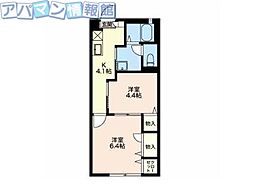 セロニアス 2Kの間取図画像