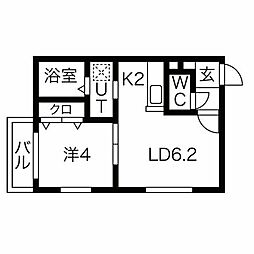 間取図画像 1LDK