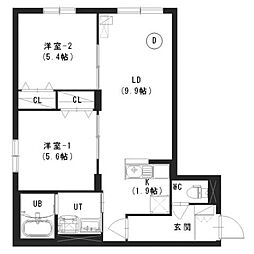 シャンブル澄川 2階