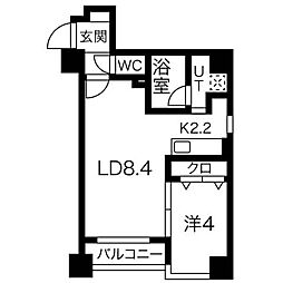 ノヴァ裏参道 1DKの間取図画像