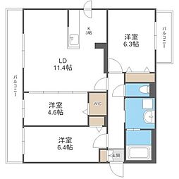 Ritz　GRANDE東札幌(リッツグランデ東札幌) 4階