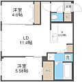 S-RESIDENCE琴似II3階12.0万円
