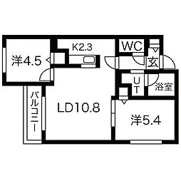 ブランシャール南発寒 4階