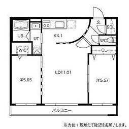 ガーデンテラス24 2LDKの間取図画像