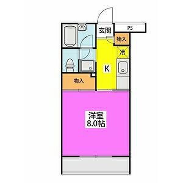 Roots城南 402｜福岡県福岡市城南区西片江１丁目(賃貸マンション1K・4階・27.38㎡)の写真 その2