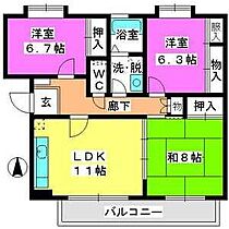 ヴィラウィング 301 ｜ 福岡県福岡市西区石丸２丁目27-3（賃貸マンション3LDK・3階・75.34㎡） その2