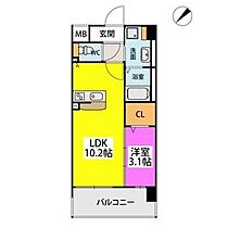 フルハウス高宮 303 ｜ 福岡県福岡市南区向野１丁目19-8（賃貸マンション1LDK・3階・34.18㎡） その2