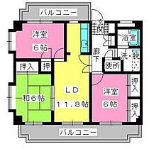 エクセレント下山門III 205 ｜ 福岡県福岡市西区下山門２丁目13-16（賃貸マンション3LDK・2階・70.00㎡） その2