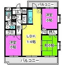 プラムハイツ3 401 ｜ 福岡県福岡市西区下山門１丁目1-22（賃貸マンション3LDK・4階・70.40㎡） その2