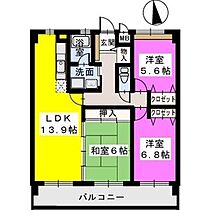 グランシャリオ. 305 ｜ 福岡県糟屋郡粕屋町大字柚須54-1（賃貸マンション3LDK・3階・74.17㎡） その2