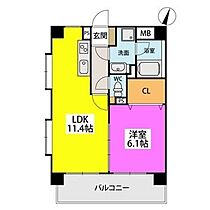 オータムレーベン 401 ｜ 福岡県福岡市東区和白丘２丁目11番12（賃貸マンション1LDK・4階・43.83㎡） その2