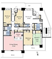 コスモ川口栄町 5LDKの間取図画像