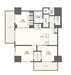 ルガルガーデン南千住 3LDKの間取図画像