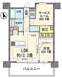 レーベン松戸GRAIZA 2LDKの間取図画像