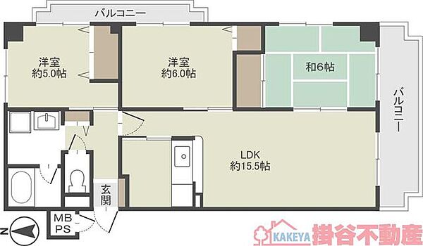 カーサ・アルコII ｜大阪府茨木市玉瀬町(賃貸マンション3LDK・4階・72.00㎡)の写真 その2