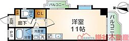 ステーションハイツ南茨木 5階ワンルームの間取り