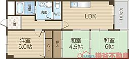 伸栄ハイツ 3LDKの間取図画像