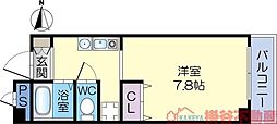 ドマーニ ワンルームの間取図画像