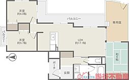 東奈良リッツハウス 5LDKの間取図画像