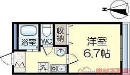 アンソレイエ・シャンブル 2階