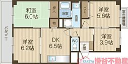 コートファミール 4DKの間取図画像