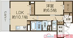 フューチャー 1LDKの間取図画像