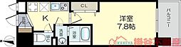 MASUno茨木 1Kの間取図画像