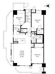 L.city清澄白河 3LDKの間取図画像