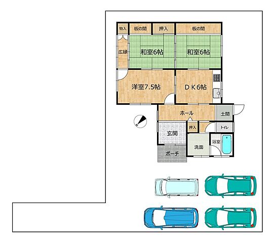 間取り 泉南郡田尻町嘉祥寺629-4