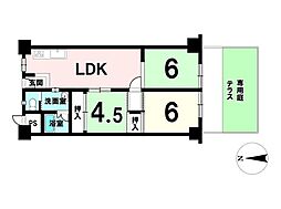 ローレルハイツ茨木総持寺第2号棟 3LDKの間取図画像