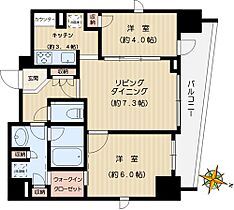 サンイング飯田橋 901 ｜ 東京都文京区後楽2丁目21-10（賃貸マンション2LDK・9階・50.47㎡） その2