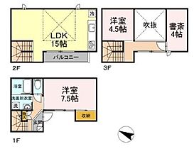 habitation F 101 ｜ 東京都文京区千石3丁目7-1（賃貸アパート2SLDK・1階・77.51㎡） その2