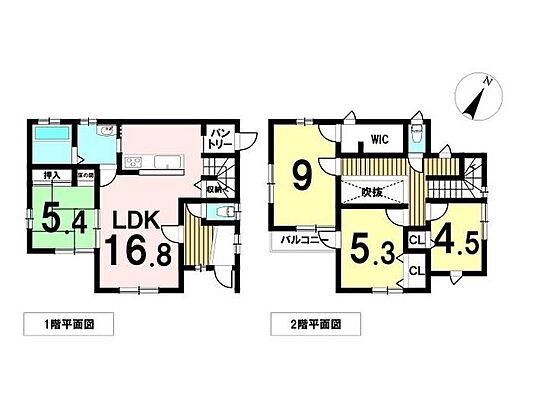 間取り 三重郡川越町当新田　中古一戸建て