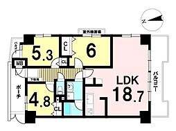 サンパーク桑名 4LDKの間取図画像