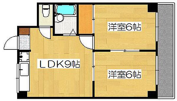 サンライズ日本 206｜鹿児島県霧島市国分中央４丁目(賃貸マンション2LDK・2階・40.11㎡)の写真 その2